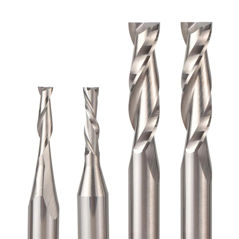 CNC 솔리드 카바이드 조각 밀링 커터 목공 세트 3.175mm 6.35mm 6mm Shank Router Bits for Wood Carving End Mills